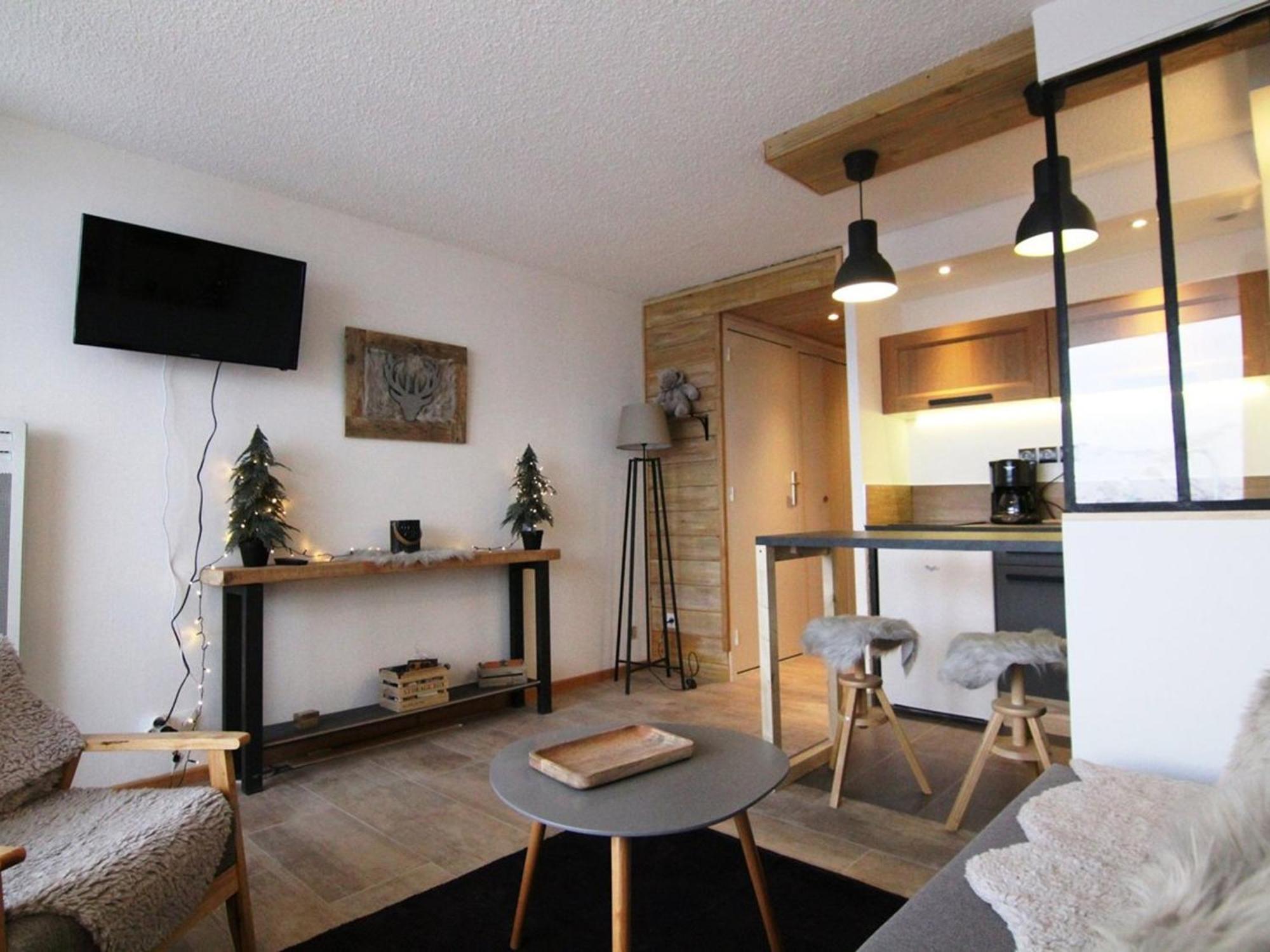 Apartament Charmant Studio 4 Pers Avec Balcon, Parking Et Acces Pistes - Alpe D'Huez - Fr-1-405-134 Zewnętrze zdjęcie