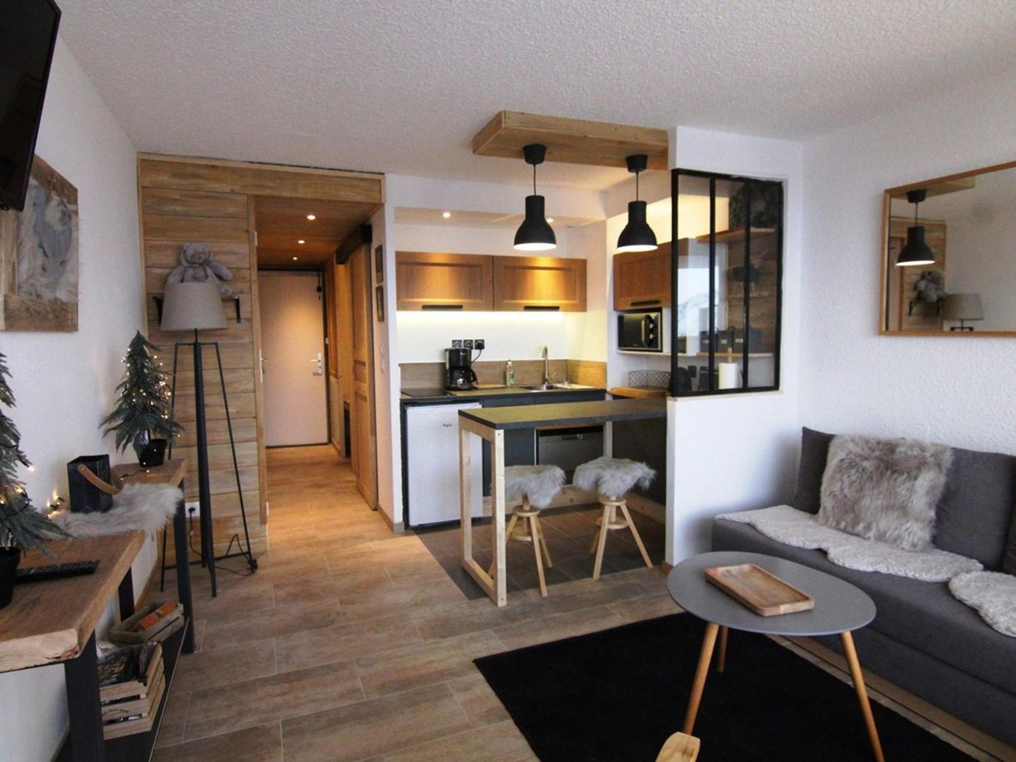 Apartament Charmant Studio 4 Pers Avec Balcon, Parking Et Acces Pistes - Alpe D'Huez - Fr-1-405-134 Zewnętrze zdjęcie